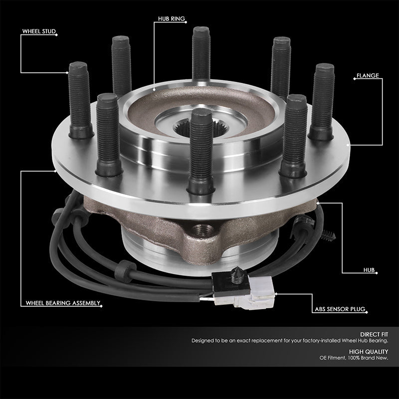 CAAP, 00-02 Dodge Ram 2500 / 3500 4WD Vordere linke oder rechte Seite Radlager & Nabe Montage